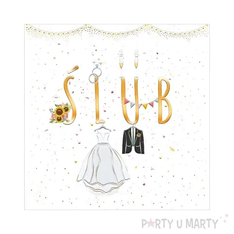 xx zk kartka okolicznosciowa slub panstwo mlodzi 1 szt