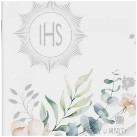 xx zk zaproszenie kwadrat zkw 120x120 komunia zest 62161 dzieciece chlopiec dziewczynka srebr