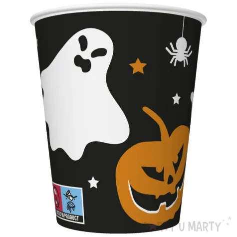 xx zku kubeczki papierowe halloween daisy dynia i duszek 250 ml 8 szt