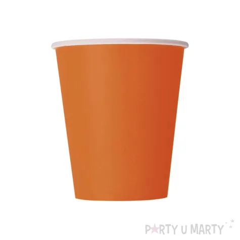 xx zku kubeczki papierowe pomaranczowe 250 ml 14 szt
