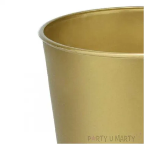 xx zku kubeczki wielokrotnego uzytku zlote gold decorata party 4 szt