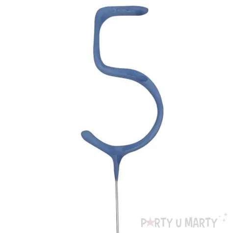 xx zof zimny ogien cyferka 5 niebieska