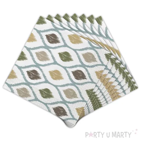 xx zse serwetki papierowe boho 33 x 33 cm 20szt