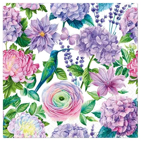 xx zse serwetki papierowe paw fioletowa rozkosz 33x33 cm 20 szt