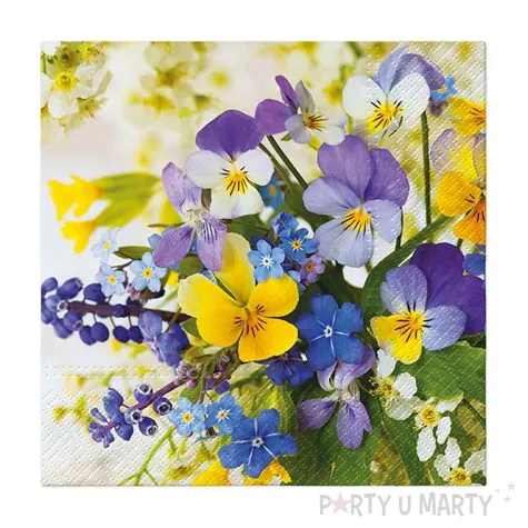 xx zse serwetki papierowe paw wiosenne kwiaty 33x33 cm 20 szt