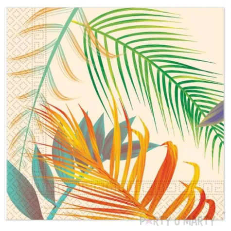 xx zse serwetki papierowe tropical leaves 33 x 33 cm 20szt