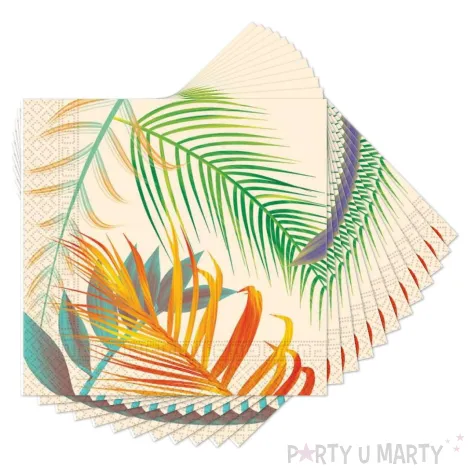 xx zse serwetki papierowe tropical leaves 33 x 33 cm 20szt