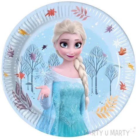 xx zta talerzyki papierowe frozen idyllic wonder 23cm 8 szt