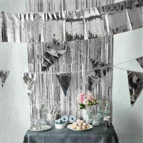 xx zta talerzyki papierowe srebrne 23 cm 6 szt