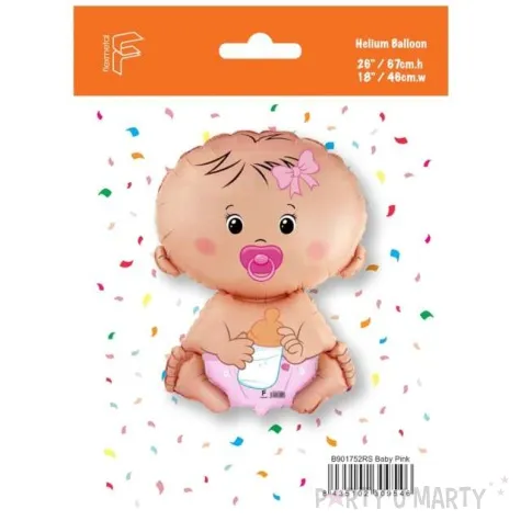 yy balon foliowy bobas dziewczynka flexmeal 26 shp