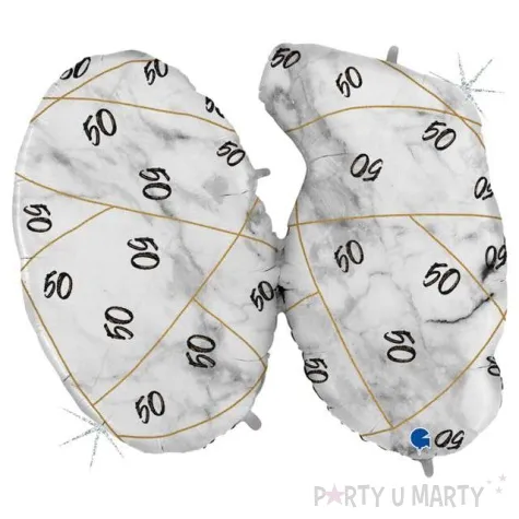 yy balon foliowy marmur 50 czarny grabo 44 shp