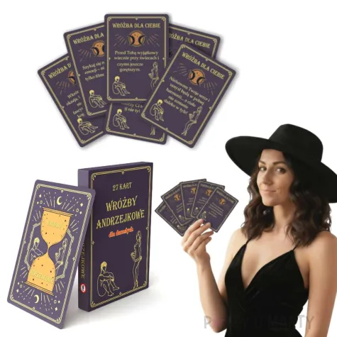 zabawa na andrzejki karty do gry wrozby andrzejkowe astro zodiak dla doroslych talia 27 szt