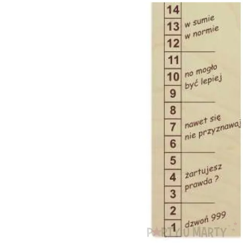 zabawny prezent na 18 urodziny linijka miara meskosci upominek smieszny gadzet na osiemnastke