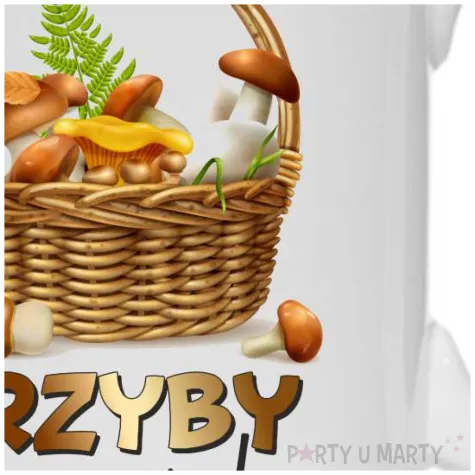 zabawny prezent na urodziny grzybiarza grzyby wzywaja bialy upominek 330 ml