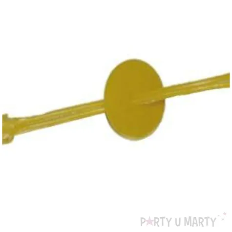 zaciski do balonow petelki zolte funny fashion 72 szt