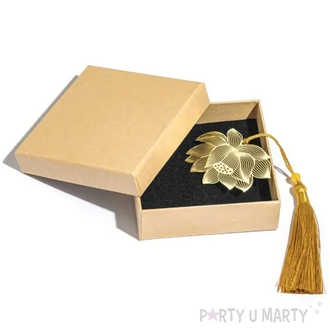 zakladka do ksiazki kwiat lotosu zloty gadgetmaster