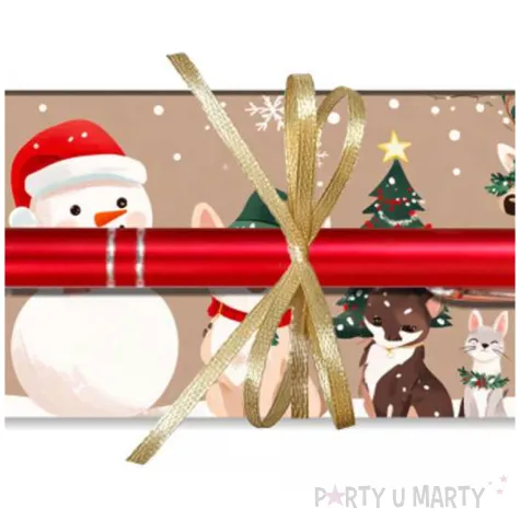 zakladka z dlugopisem mikolajki 18x6 cm