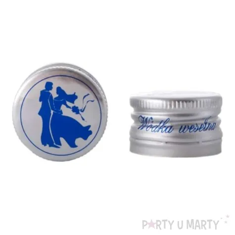 zakretki na alkohol srebrne 100 sztuk 1 op