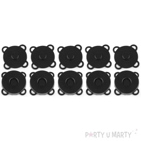 zapiecie magnetyczne metalowe czarne matowe stoklasa 18 mm