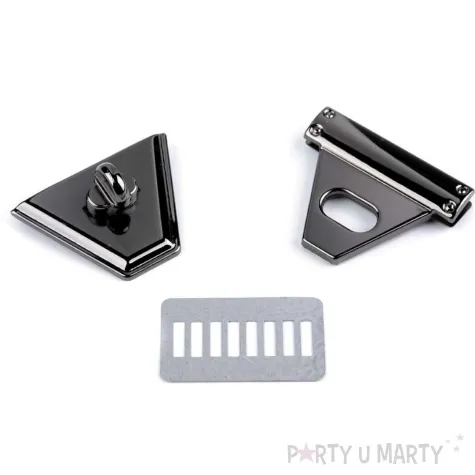 zapiecie obrotowe do toreb czarny stoklasa 47 x 50 mm