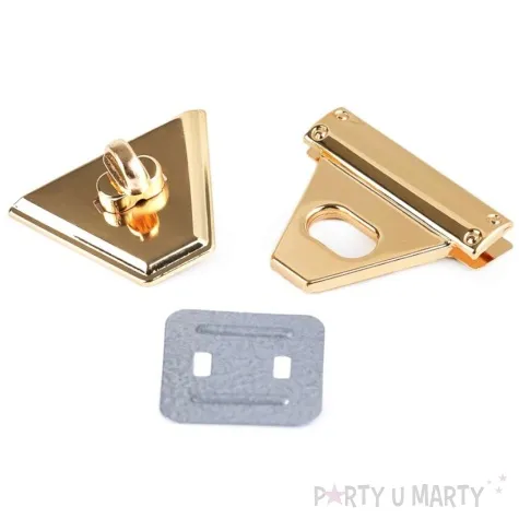 zapiecie obrotowe do toreb zloty stoklasa 47 x 50 mm