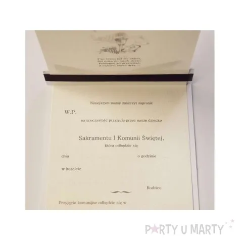 zaproszenia komunijne 10 szt