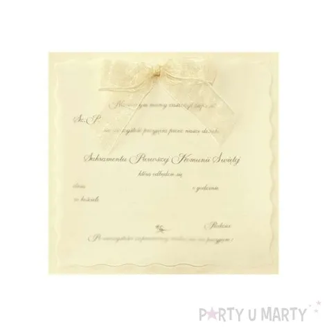 zaproszenia komunijne z kalka op 10 szt