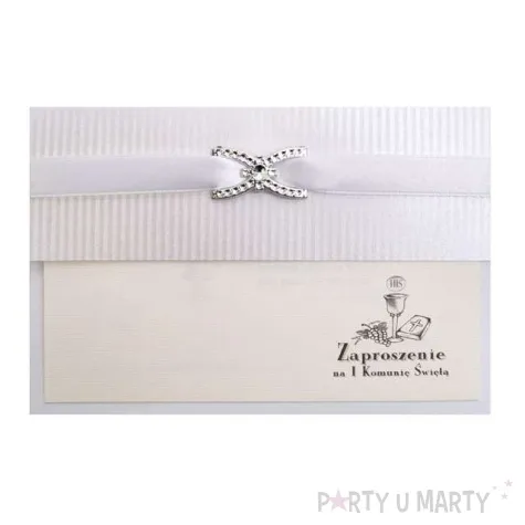 zaproszenia komunijne z klamra 10 szt