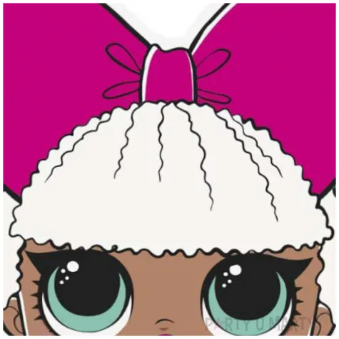 zaproszenia lol surprise unique 14 x 10 cm 8 szt