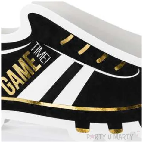 zaproszenia pilka korek czarne partydeco 6 szt