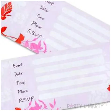 zaproszenia rozowy pejzaz godan 10 szt