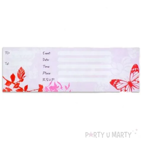 zaproszenia rozowy pejzaz godan 10 szt