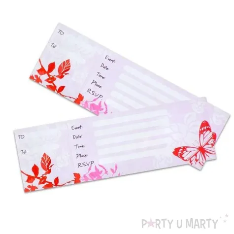 zaproszenia rozowy pejzaz godan 10 szt