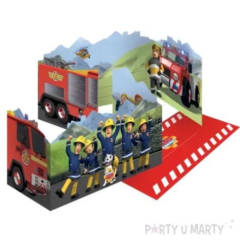 zaproszenia strazak sam amscan 8 szt