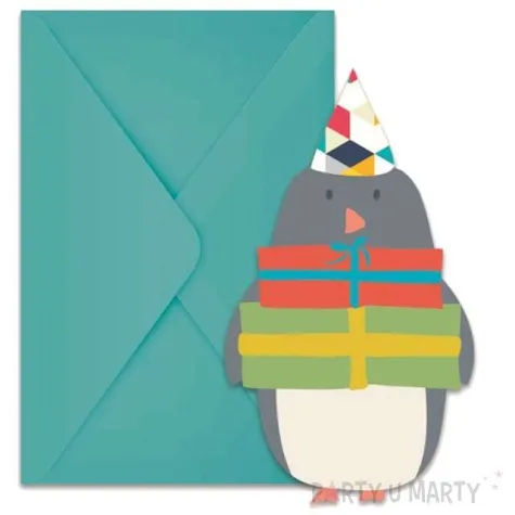 zaproszenia urodzinowe arctic procos 6 szt