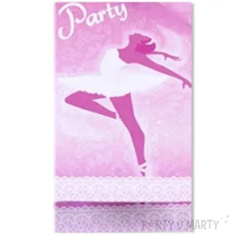 zaproszenia urodzinowe baletnica amscan 8 szt