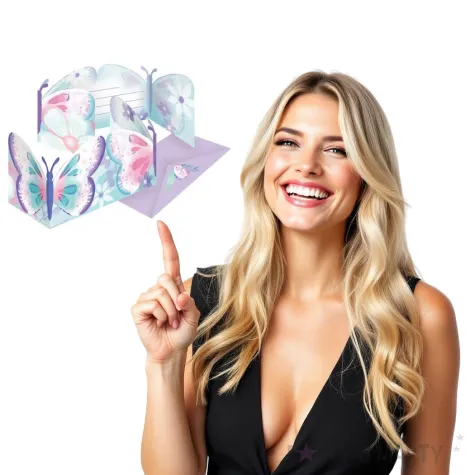 zaproszenia urodzinowe barwne motyle amscan 8 szt