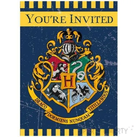 zaproszenia urodzinowe harry potter unique 8 szt