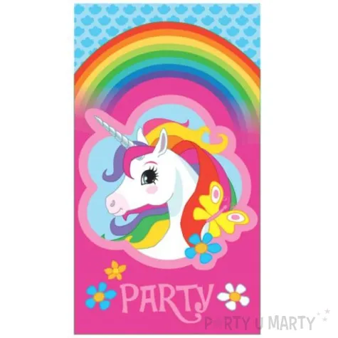 zaproszenia urodzinowe jednorozec amscan 8 szt
