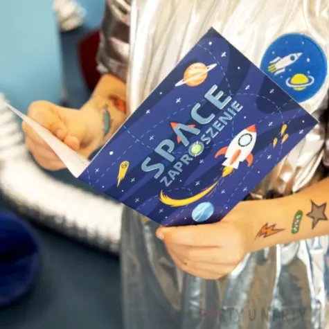 zaproszenia urodzinowe kosmos astronauta rakieta mix partypal 6 szt