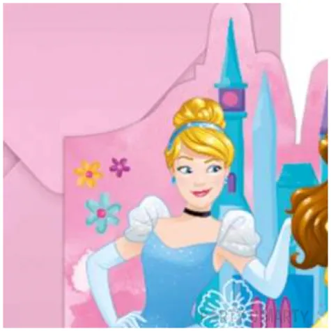 zaproszenia urodzinowe ksiezniczki disneya procos 6 szt