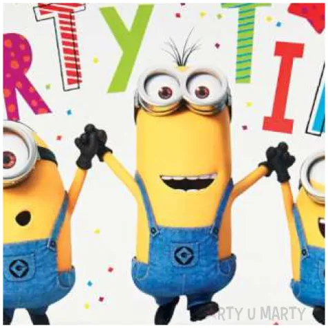 zaproszenia urodzinowe minionki amscan 8 szt