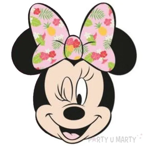 zaproszenia urodzinowe minnie tropical disney procos 6 szt