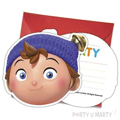 zaproszenia urodzinowe noddy i kraina zabawek procos 6 szt