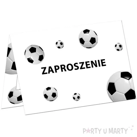 zaproszenia urodzinowe pilka nozna congee 6 szt