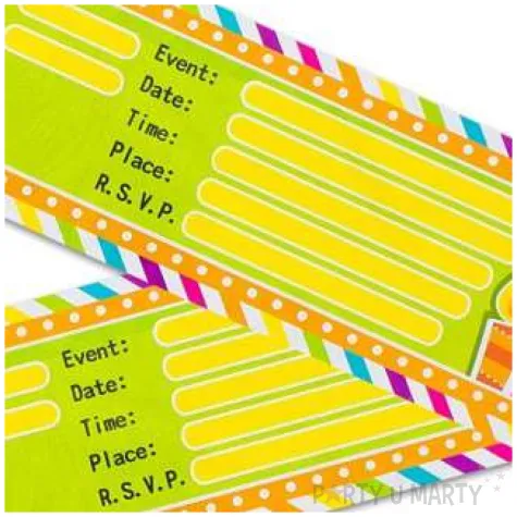 zaproszenia urodzinowe swieczki godan 10 szt