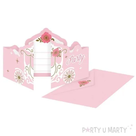 zaproszenia urodzinowe urodziny ksiezniczki amscan 8 szt