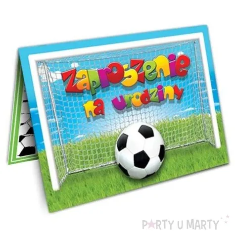 zaproszenia urodzinowe urodziny pilkarza 10 szt
