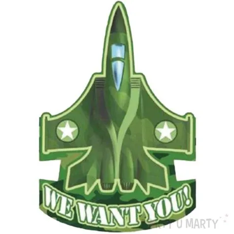 zaproszenia urodzinowe wojskowy samolot amscan 8 szt