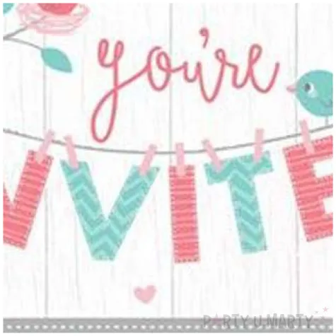 zaproszenia youre invited serca girl godan 15 2 x 11 4 cm 8 szt